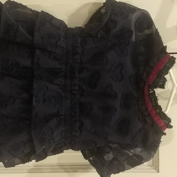 NWT Oshkosh Nightfall Blue Heart Dress - Picture 2 of 4